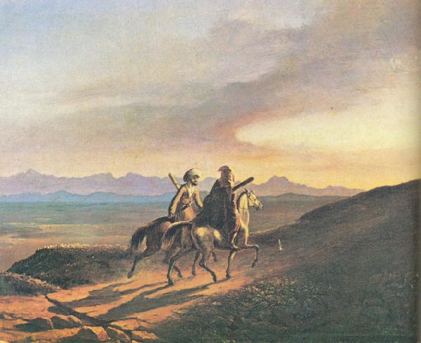 Mikhail Yurievich Lermontov Vospominanie o Kavkaze oil painting image